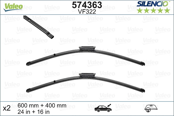 Lamela stergator VALEO 574363